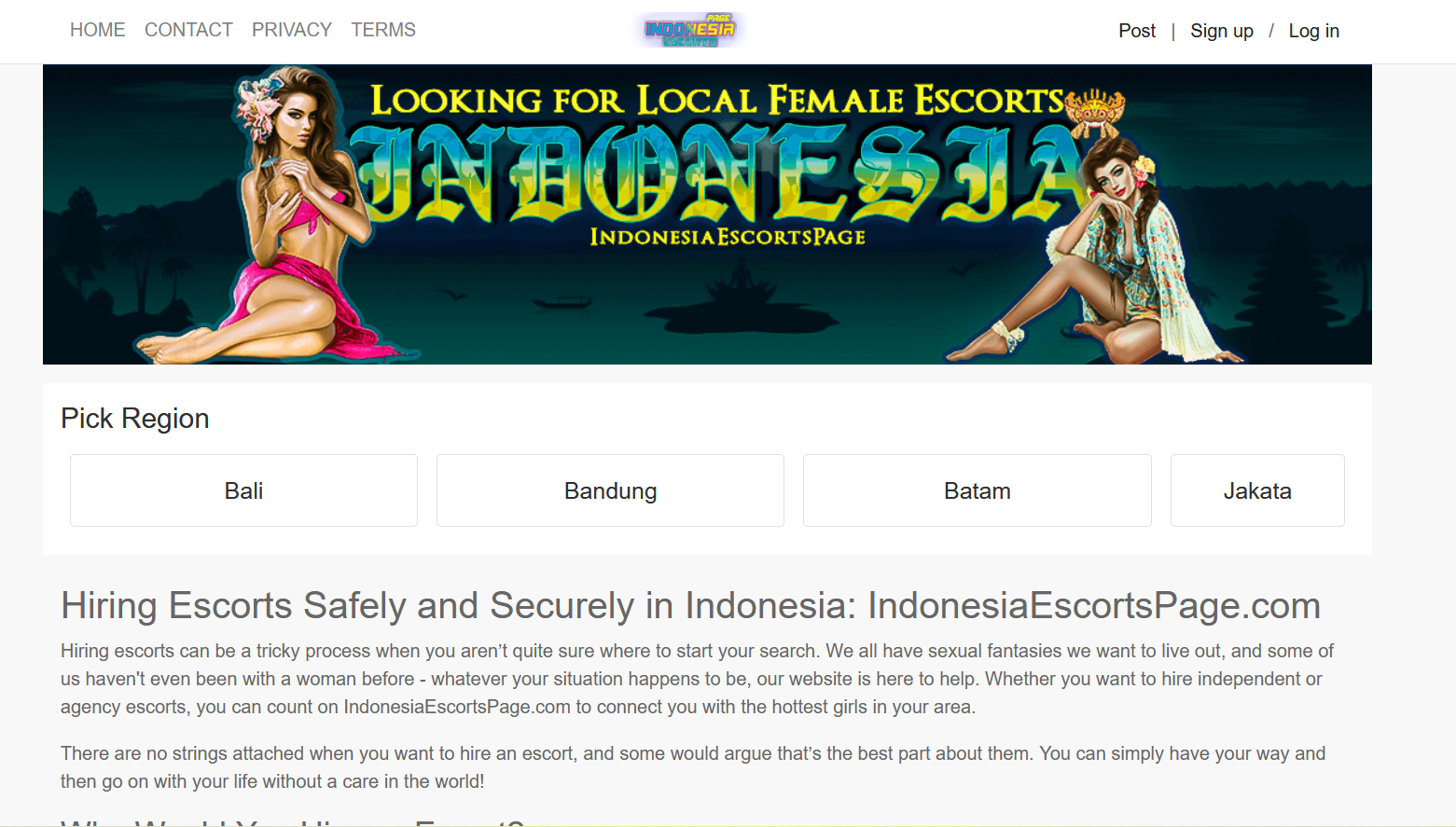 IndonesiaEscortsPage