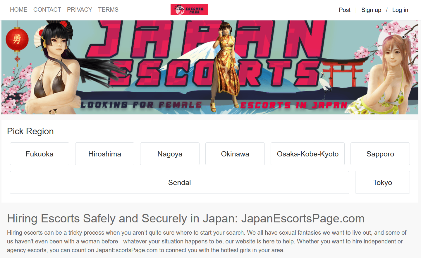 JapanEscortsPage